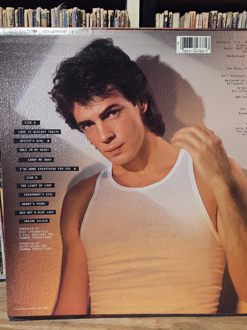 Rick Springfield "working class dog" vintage vinyl 81 - Picture 2 of 3